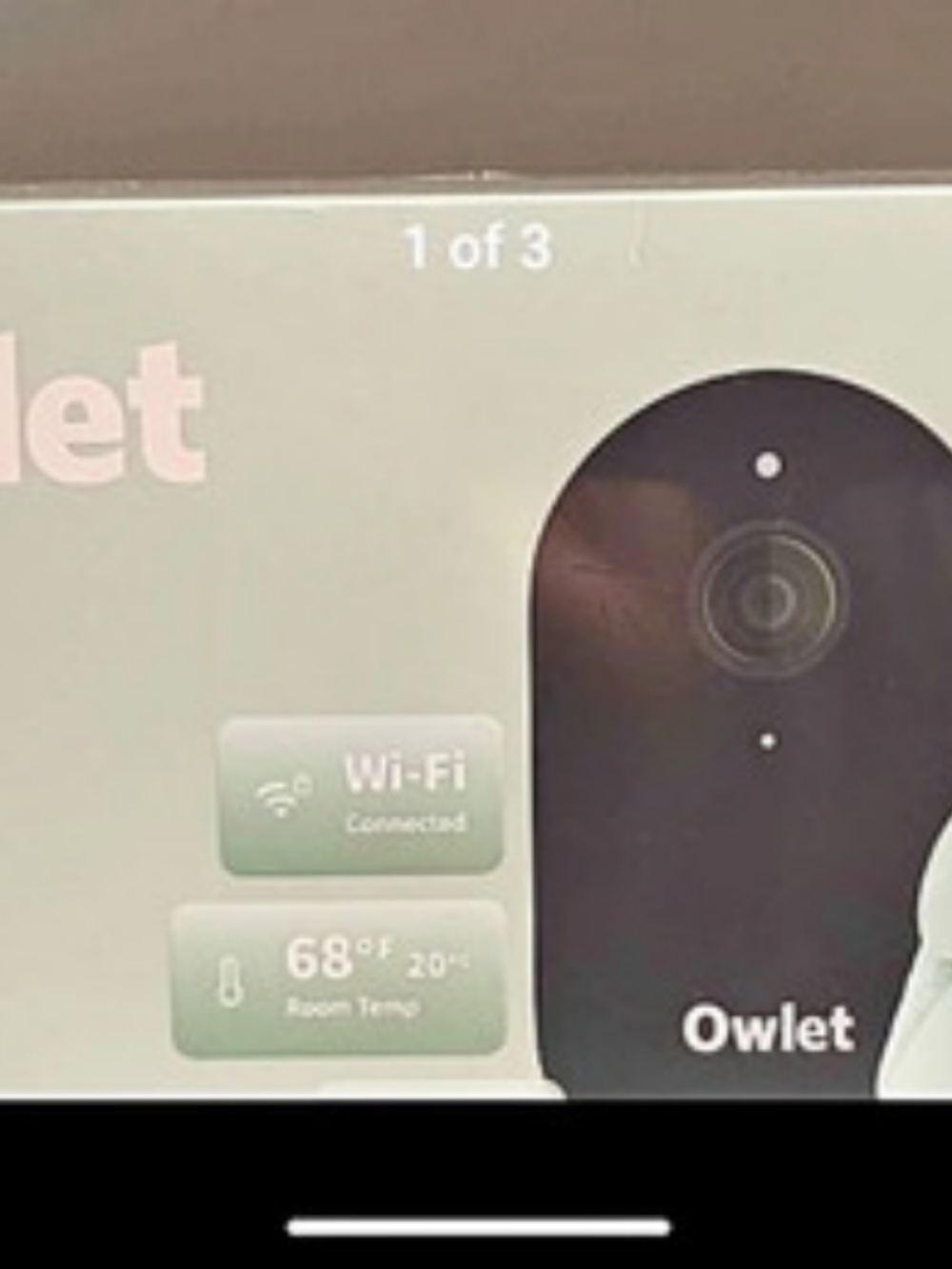 Owlet Dream Sock Smart Baby Monitor Set, Green & Black